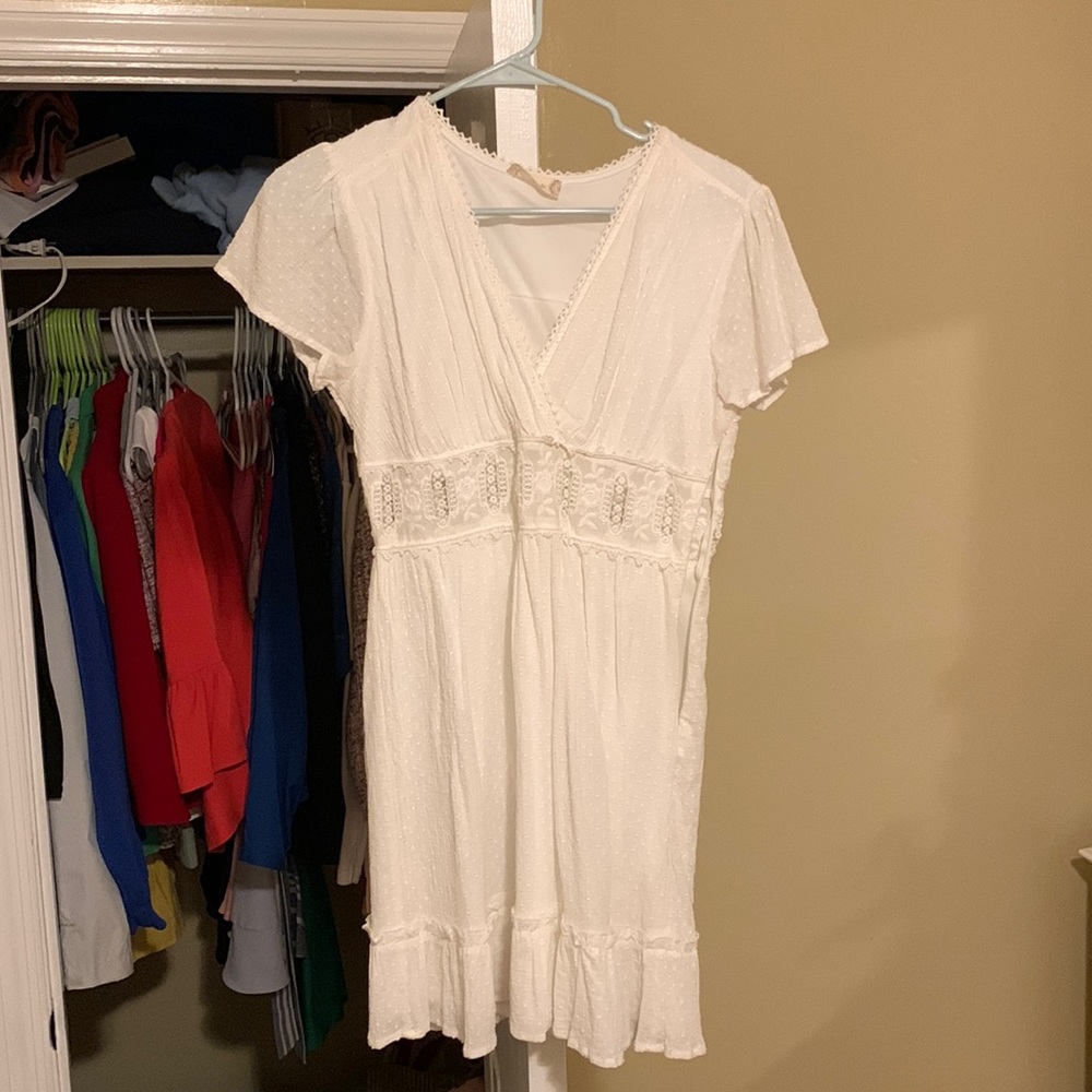 Altar’d State White Lace Mini Dress - Size Small